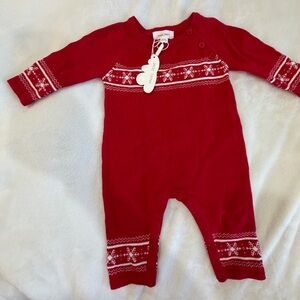 Angel Dear Red and White Kids One Piece Footie